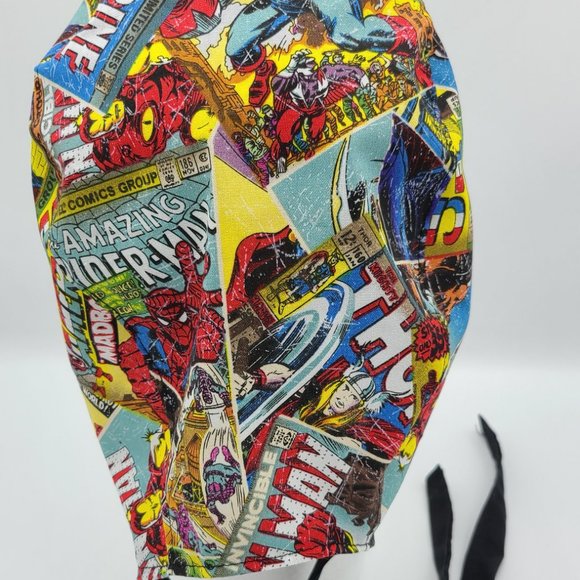 Marvel Comic Book Retro Surgical Scrub Cap - Picture 3 of 3